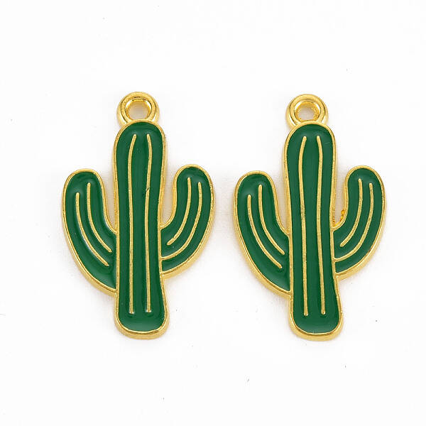 Rack Plating Alloy Enamel Pendants