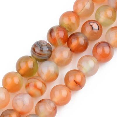 Natural Red Agate Beads Strands