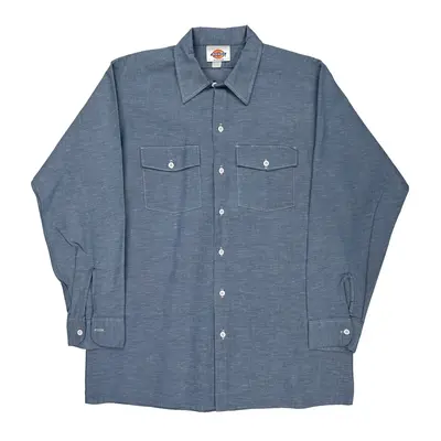 Dickies Graphic Shirt - Large Blue Cotton