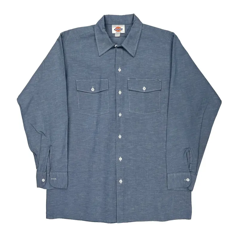 Dickies Graphic Shirt - Large Blue Cotton