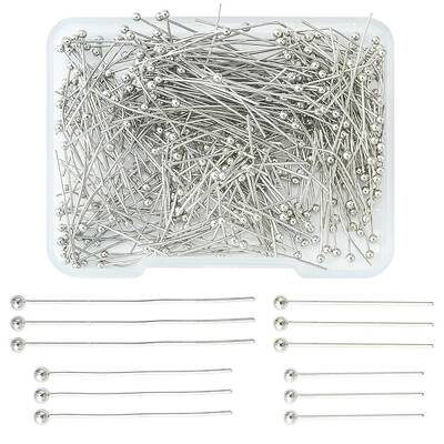 400Pcs 4 Styles Brass Ball Head pins