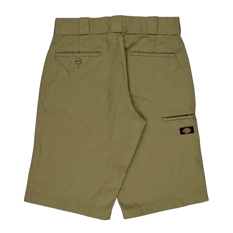 Relaxed Fit Dickies Shorts - 28W 13L Beige Polyester Blend | Size: 28″ waist
