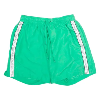 CALVIN KLEIN Mens Swimming Shorts Green S W26