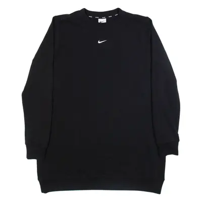 NIKE Womens Sweatshirt Black S