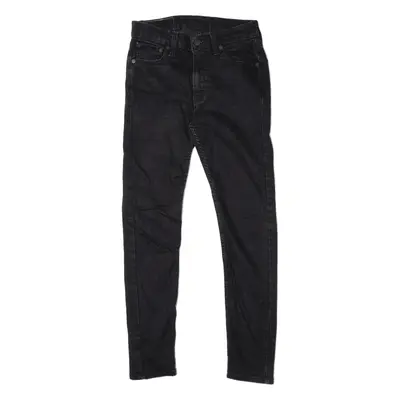 LEVI'S 519 HI BALL Jeans Black Denim Slim Skinny Mens W30 L28