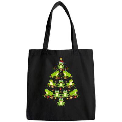 Frog Christmas Tree Gift Christmas Frog Tote Bag