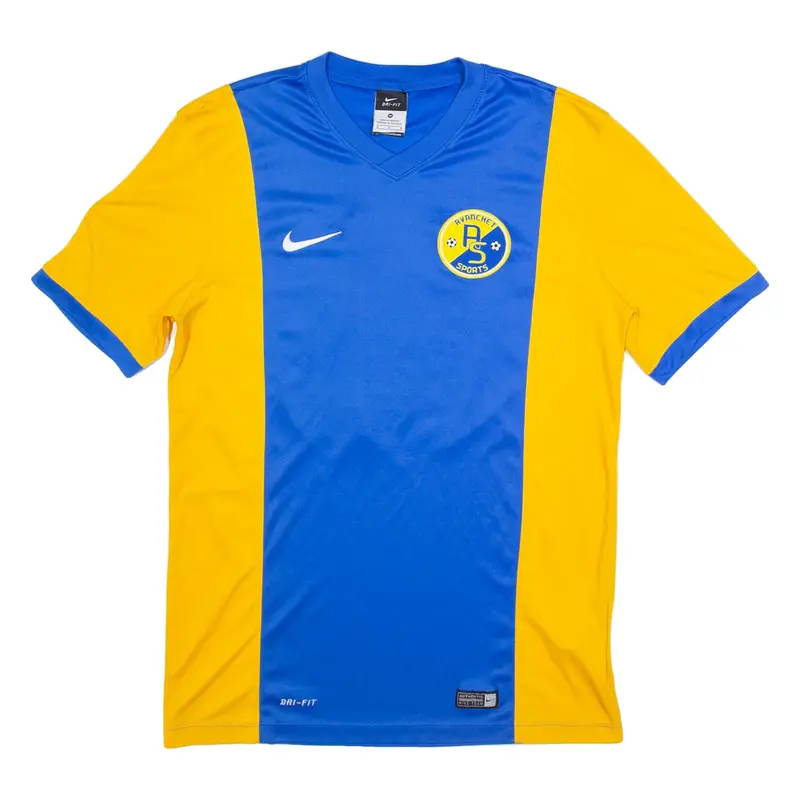 NIKE Avanchet Sports Mens Football Shirt Jersey Blue M
