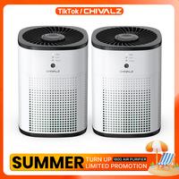 Chivalz 2-Pack HEPA Air Purifiers for Bedroom/Office/kitchens, Portable Air Cleaner for Pets Allergies and Virus/smoke,Quiet ...