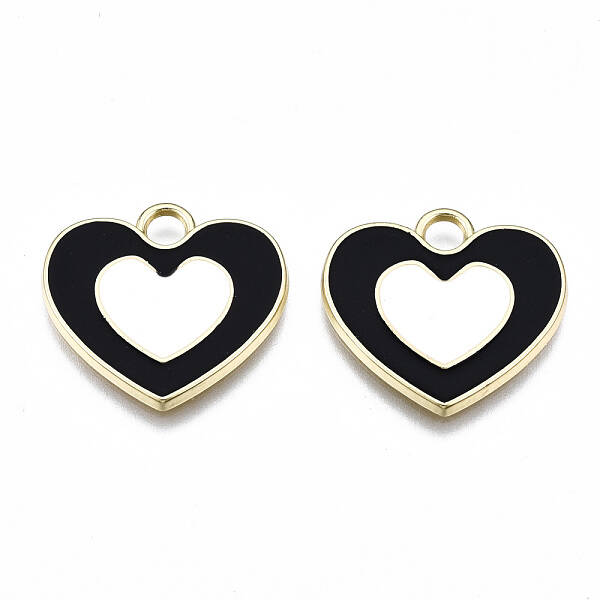 Rack Plating Alloy Enamel Pendants