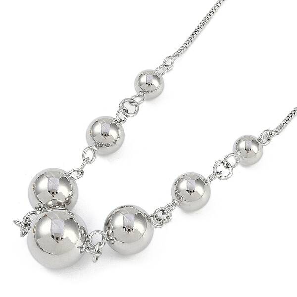 Brass Round Ball Bib Necklaces for Women