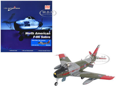 Canadair Sabre Mk.6 Fighter Aircraft Sky Lancers (1956) Royal Canadian Air Force Air Power Series 1/72 Diecast Model by H...