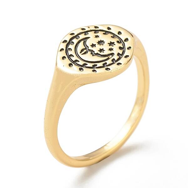 Brass Signet Ring for Women