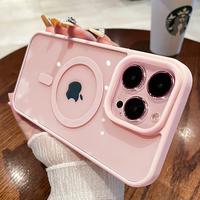 Magsafe Shockproof Magnetic Transparent Case for iPhone 16 15 Plus 14 13 12 11 Pro Max - White Hard Back Cover Protection, Wi...