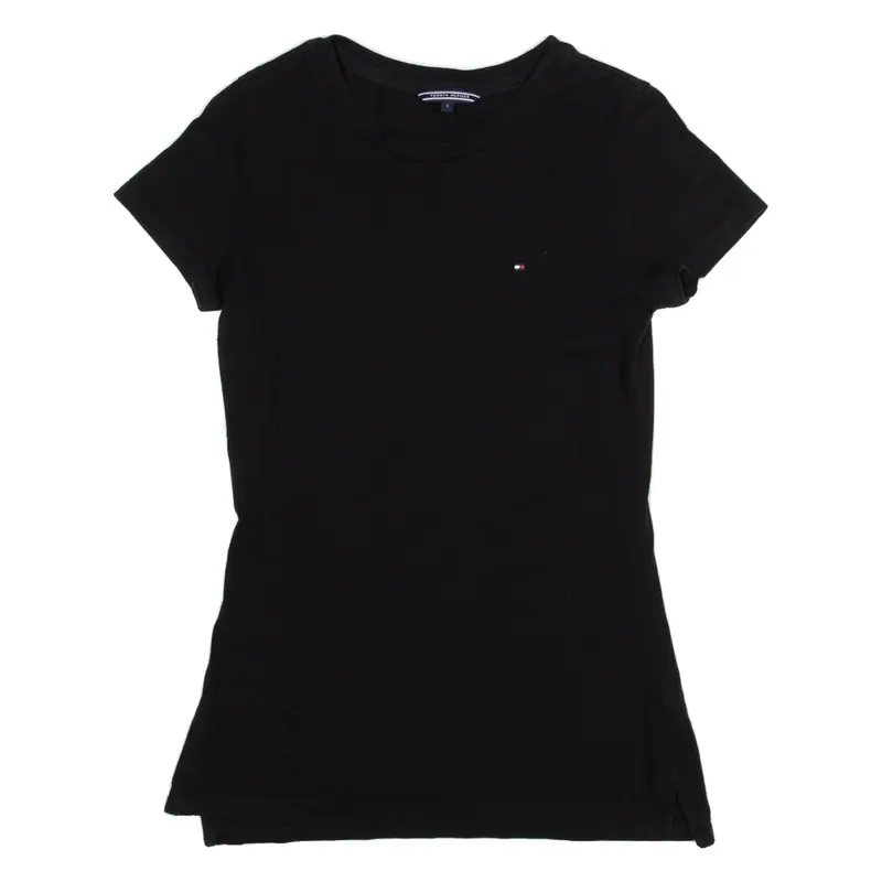 TOMMY HILFIGER Womens T-Shirt Black S