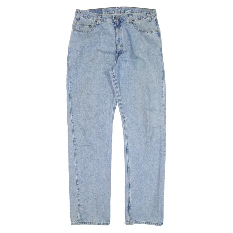 LEVI'S 505 Jeans Blue Denim Regular Straight Mens W36 L34
