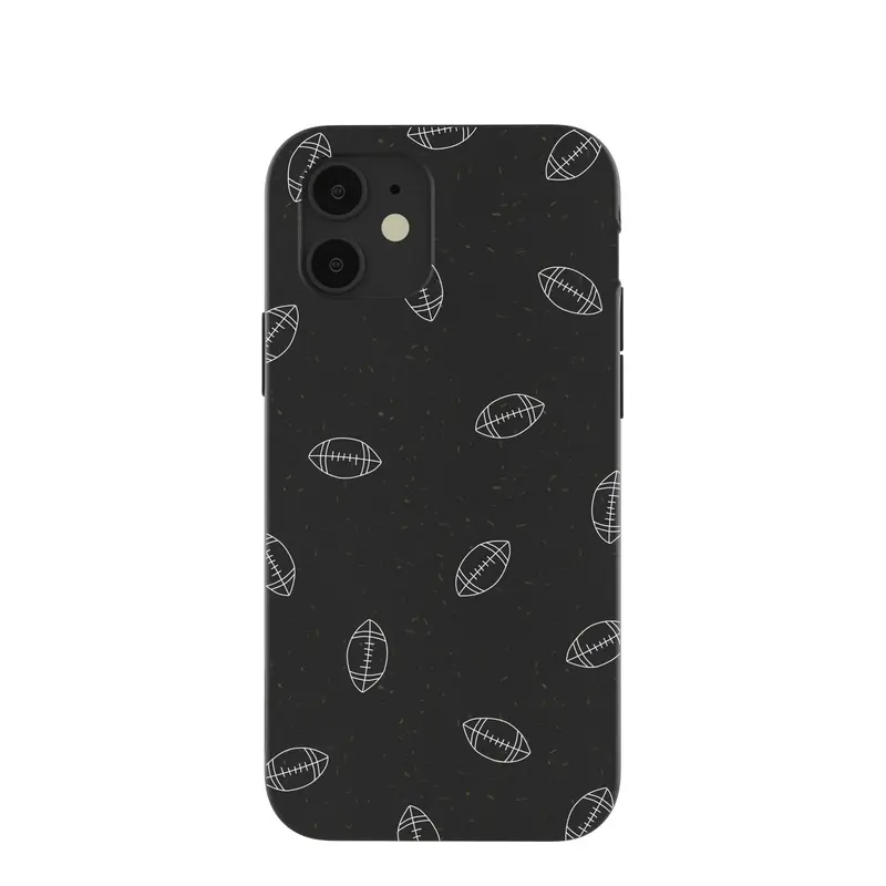 Black Football iPhone 12/ iPhone 12 Pro Case