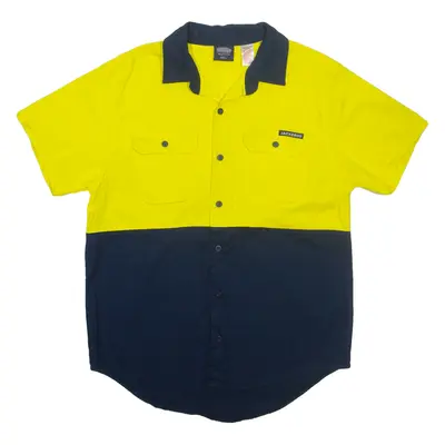JACKEROO Mens Worker Shirt Yellow L