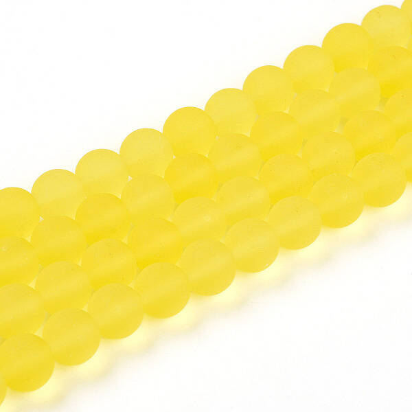 Transparent Glass Beads Strands