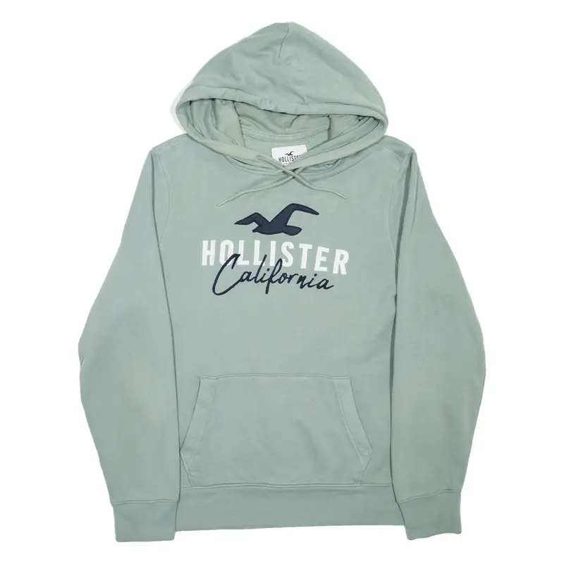 HOLLISTER Mens Green Hoodie L