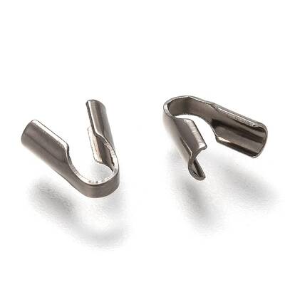 Tarnish Resistant 304 Stainless Steel Folding Crimp Ends