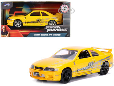 Leons Nissan Skyline GT-R (BCNR33) Yellow Metallic with Graphics \
