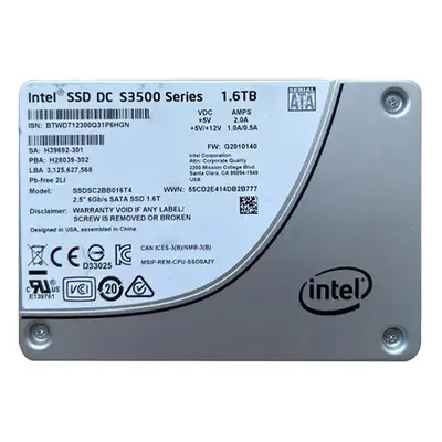 SSDSC2BB016T4 Intel DC S3500 1.6TB Multi-Level Cell SATA 6Gb/s 2.5-Inch Solid State Drive