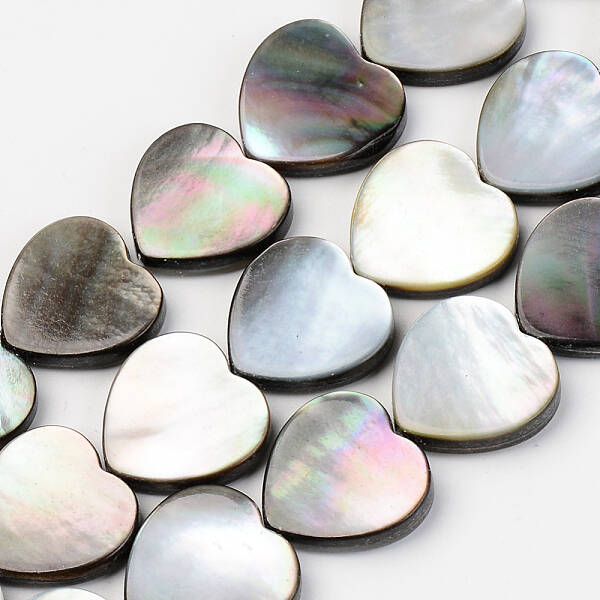 Natural Black Lip Shell Beads Strands