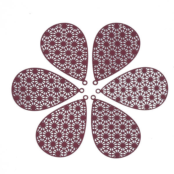 430 Stainless Steel Filigree Pendants