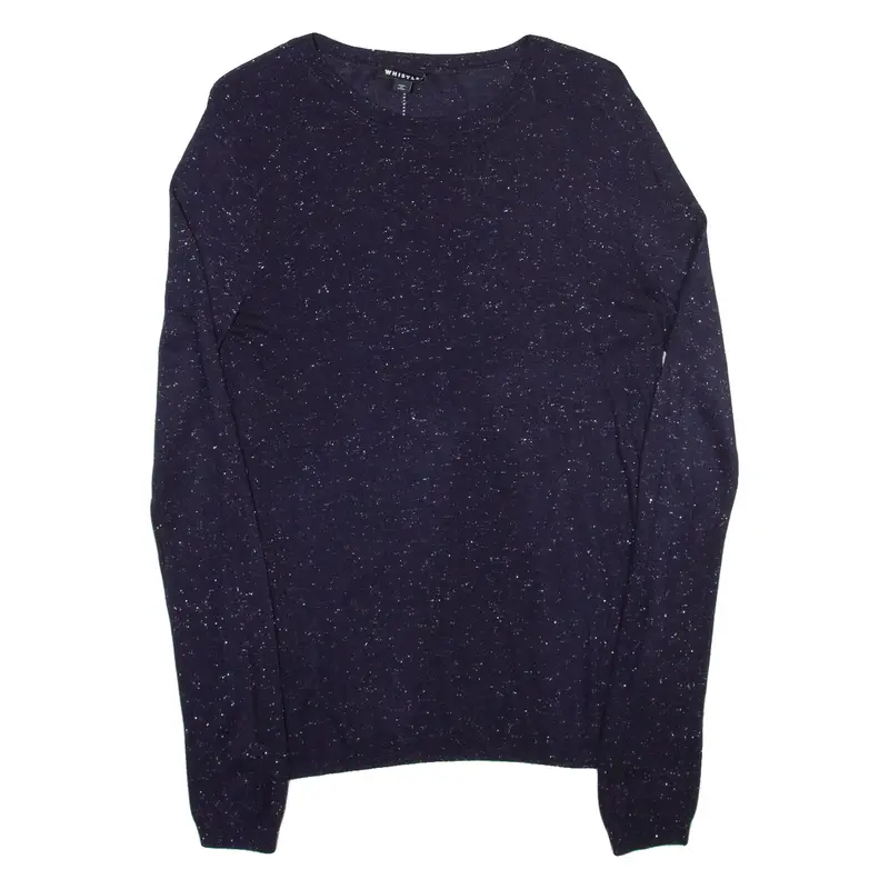 WHISTLES Womens Jumper Blue Tight Knit S