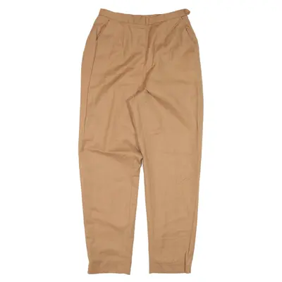 Trousers Brown Regular Tapered Wool Womens W26 L27