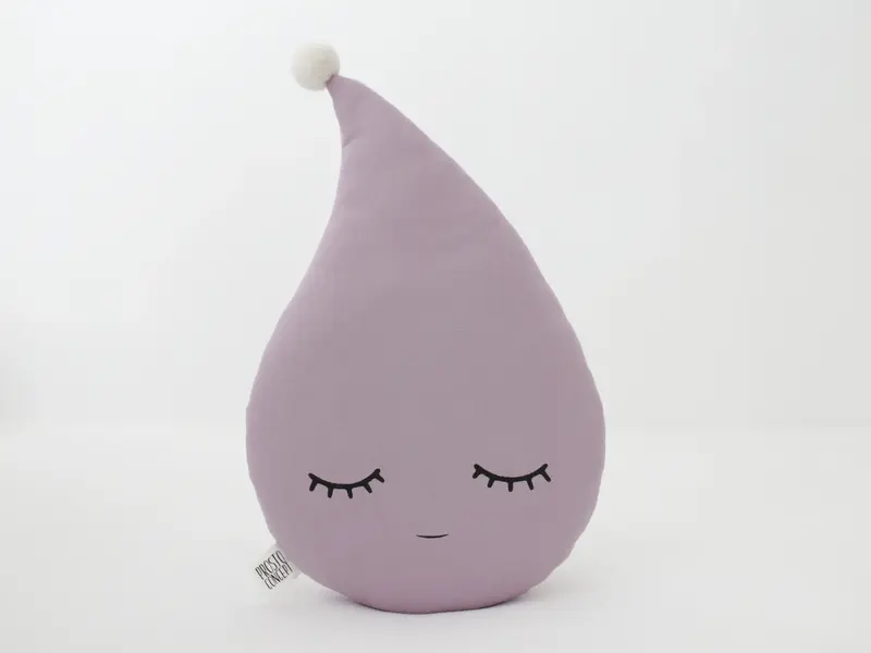 Dusty Lavender Raindrop Pillow