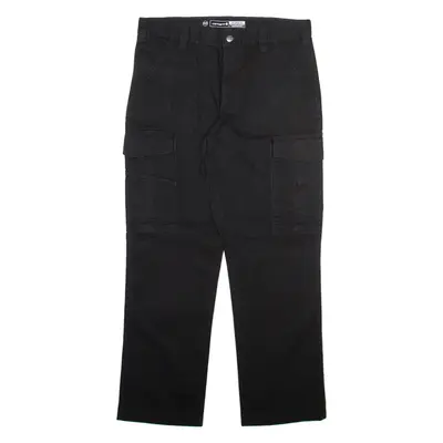 CARHARTT Cargo Mens Trousers Black Relaxed Straight W34 L30