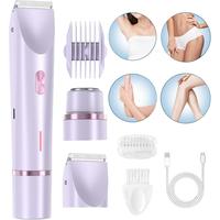 [Free!ship] Dual Head Electric Shaver, Dual Head Shaver Women for Private Area, 2-in-1 Ipx7 Waterproof Electric Bikini Trimme...