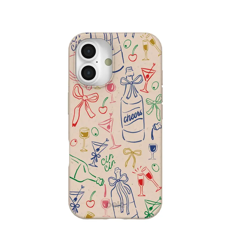 Seashell Midnight Toast iPhone 16 Case