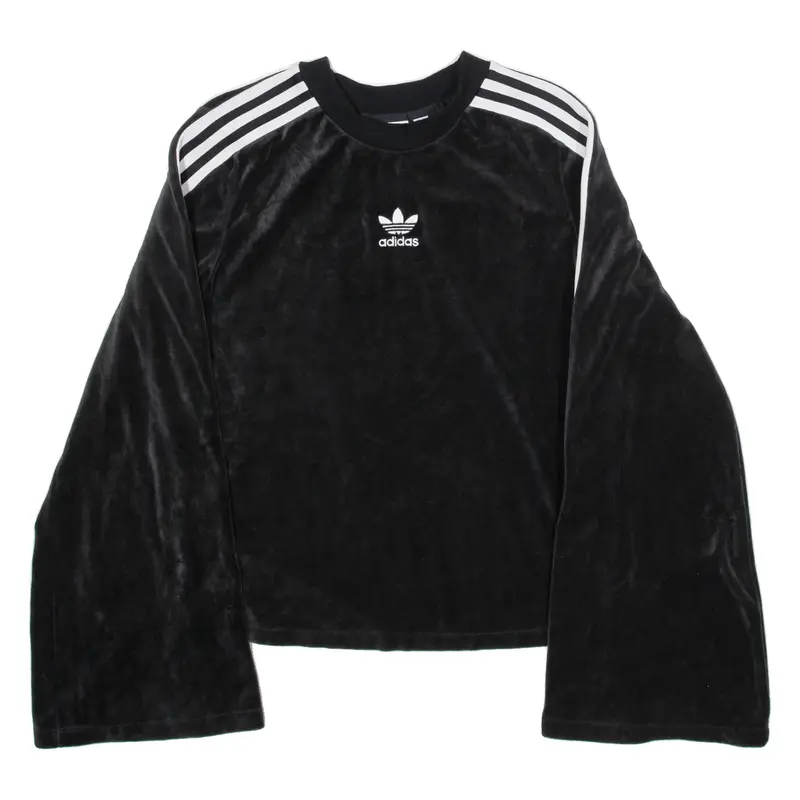 ADIDAS Womens Sweatshirt Black UK 8