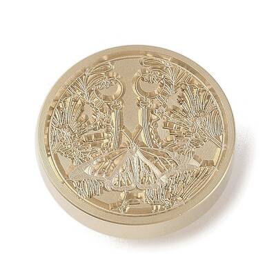 Golden Tone Wax Seal Brass Stamp Head