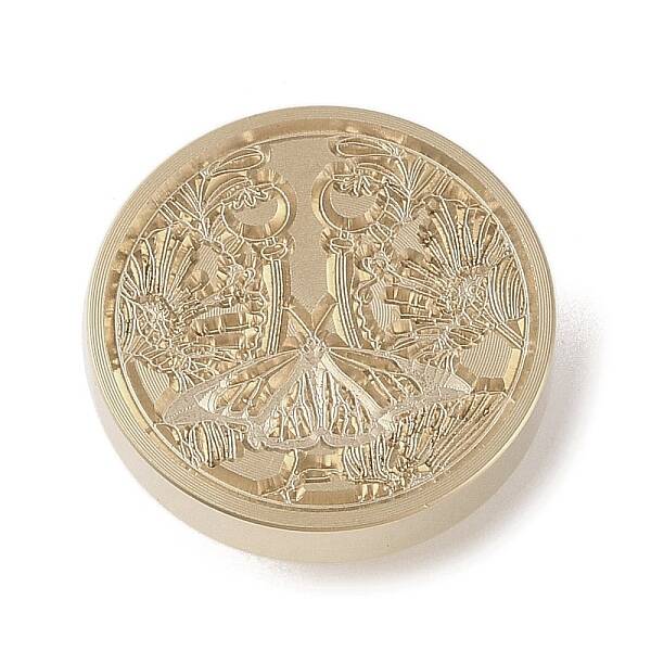 Golden Tone Wax Seal Brass Stamp Head