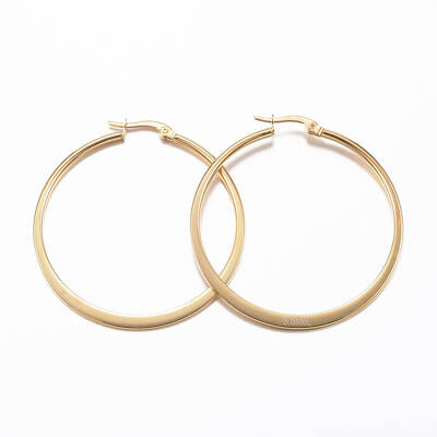 304 Stainless Steel Big Hoop Earrings