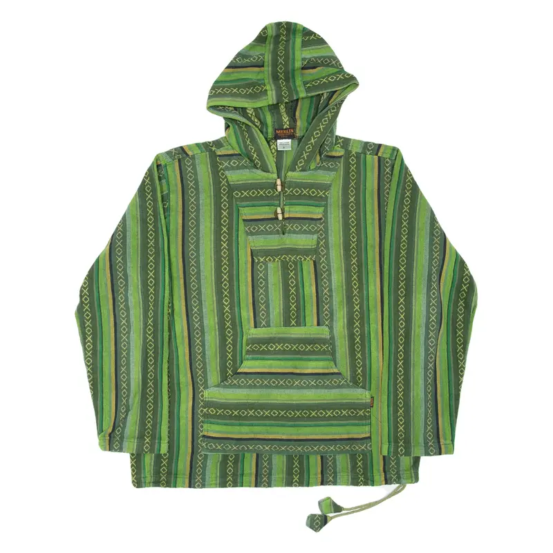 MERLIN Baja Mens Green Hoodie S