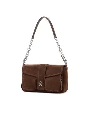 Smting Nubuck Chain Flap Bag