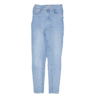 LEVI'S High Rise Big E Jeans Blue Denim Regular Skinny Stone Wash Womens W27 L30