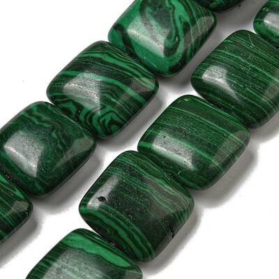 Synthetic Malachite Beads Strands