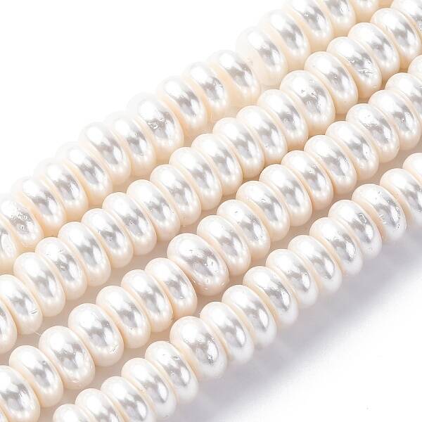 Electroplated Shell Pearl Beads Strands