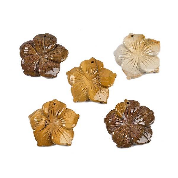 Natural Mookaite Carved Pendants