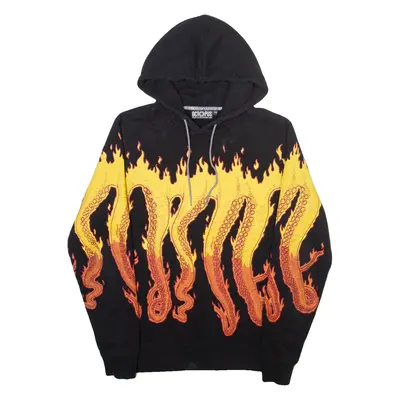 OCTOPUS Mens Black Hoodie XS
