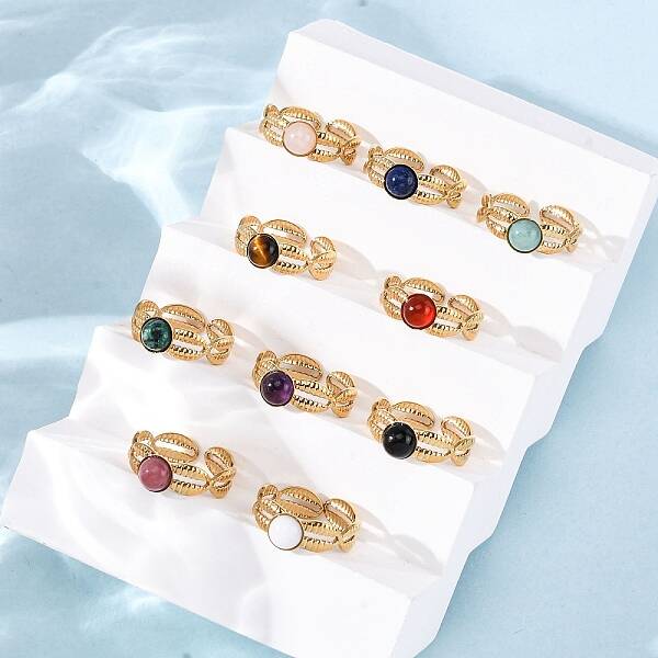 304 Stainless Steel Open Cuff Rings