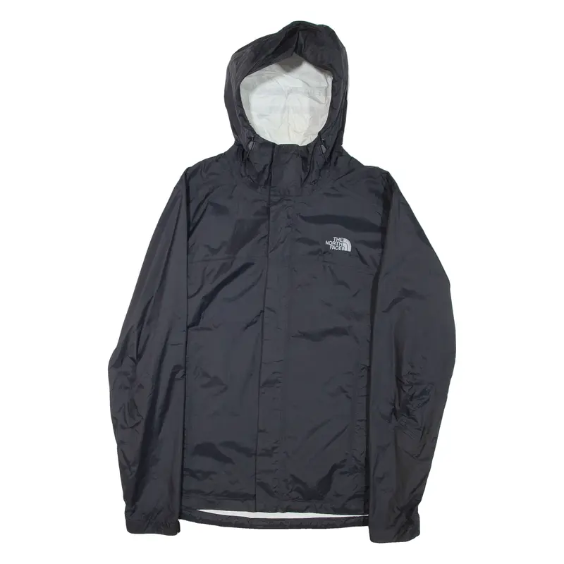 THE NORTH FACE Mens Rain Jacket Grey Hooded M