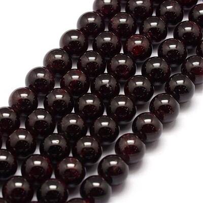 Natural Garnet Bead Strands