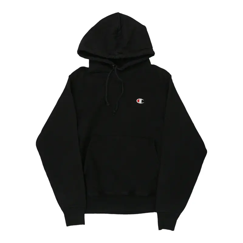 Reverse Weave Champion Hoodie - Small Black Cotton Blend