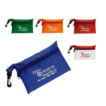 250 Customized Polyester Zip Tote - Recycled rPET & Hanging Clip